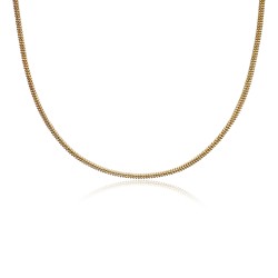 Lantisor argint placat cu aur galben  3 mm x 45 cm DiAmanti CPLT1.0-45cm-Gold-SL (Argint 925‰ 7,5 g.)